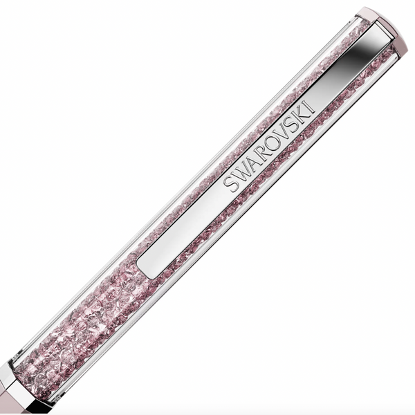 Crystalline Ballpoint Pen - Pink Lacquered Chrome