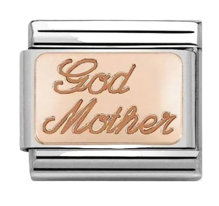 Family - God Mother Rosegold Charm