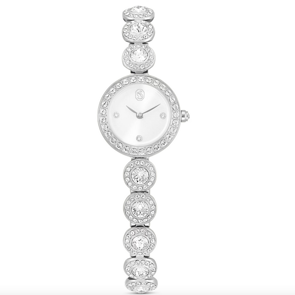 Una Angelic: Crystal Bracelet Crystal Tone Silver Watch