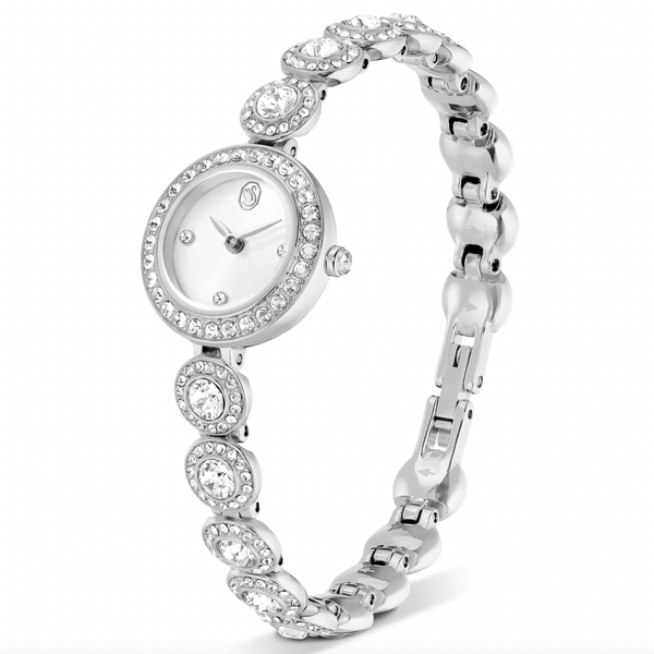 Una Angelic: Crystal Bracelet Crystal Tone Silver Watch