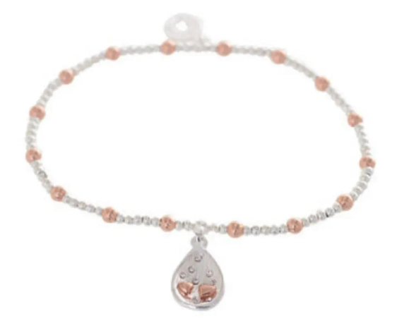 Equilibrium - 2 Tone Teardrop Bracelet