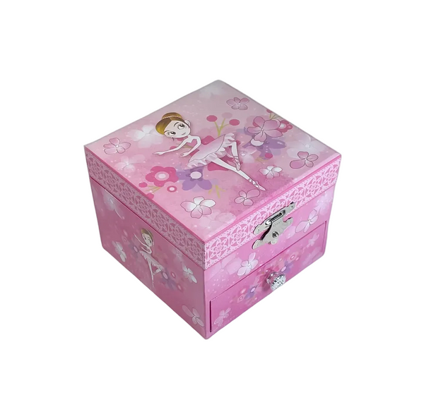 Ballerina Square Musical Jewellery Box