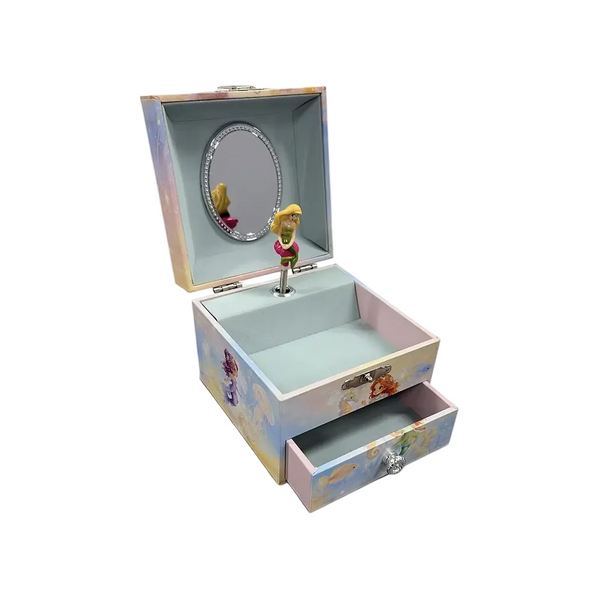 Mermaid One Draw Musical Jewellery Box