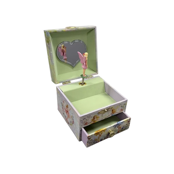 Skipping Fairy Square Musical Jewellery Box