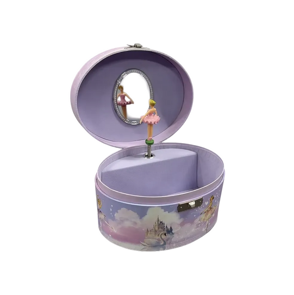 Ballerina Oval Musical Jewellery Box