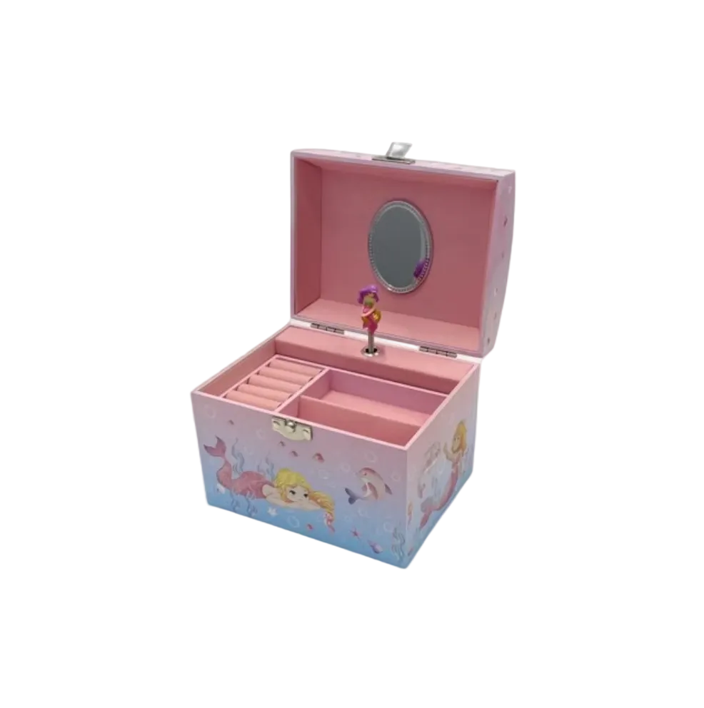 Mermaid Sea Themed Musical Jewel Box with Pearl Handle
