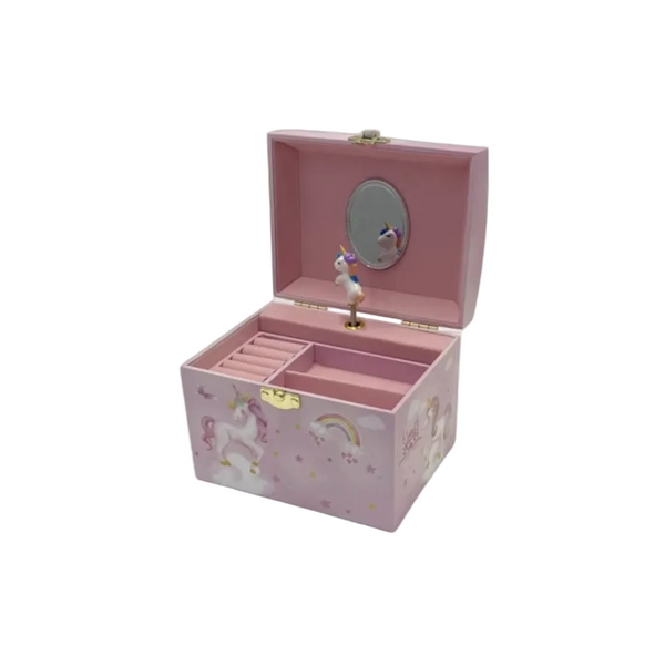 Unicorn Musical Jewel Box with Pearl Handle