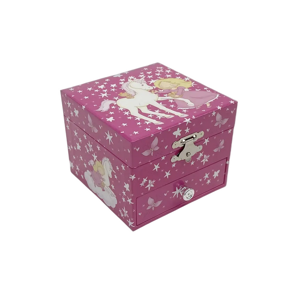 Unicorn & Princess Square Musical Jewel Box
