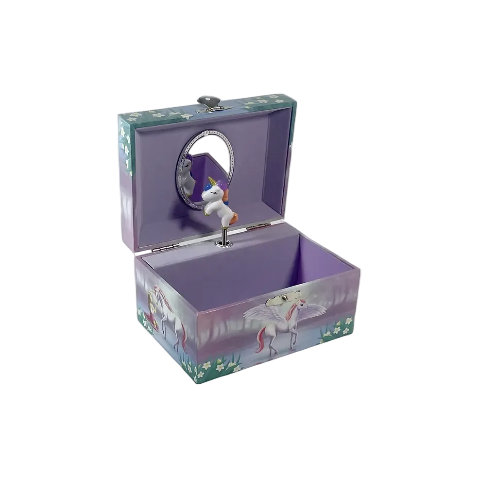 Unicorn Rectangle Musical Jewel Box
