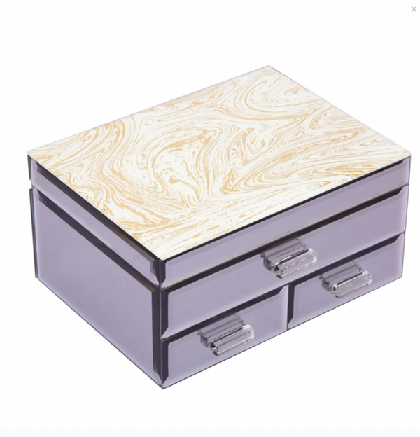 Golden Elegance Jumble Jewellery Box