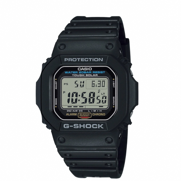 G-Shock: Tough Solar Black Resin Watch