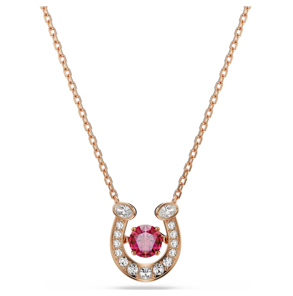 Symbolica Red Horseshoe Pendant