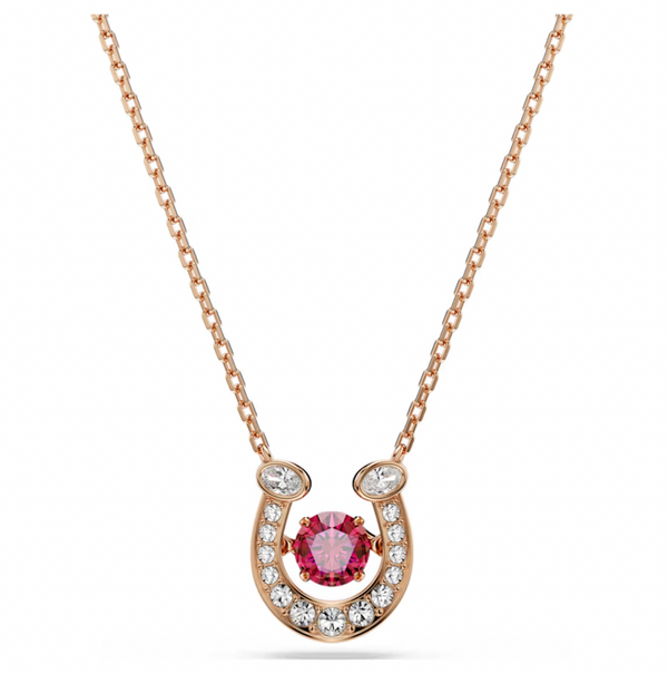 Symbolica Red Horseshoe Pendant