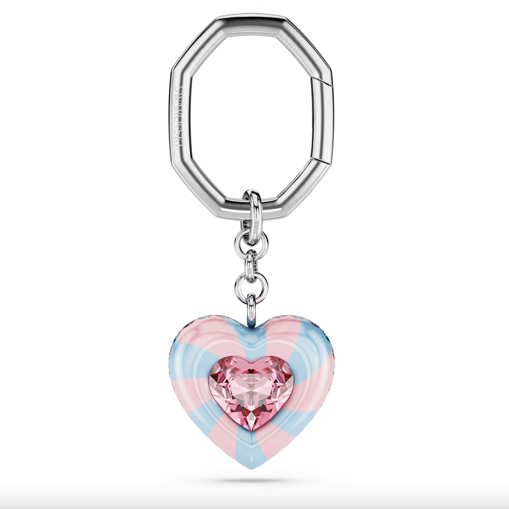 Keyring: Pink Heart Pink Bag Charm