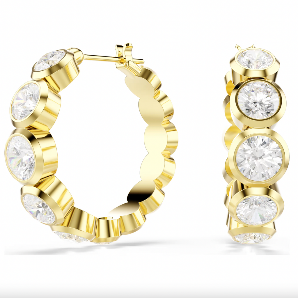 Imber: Round Cut Hoop Earrings