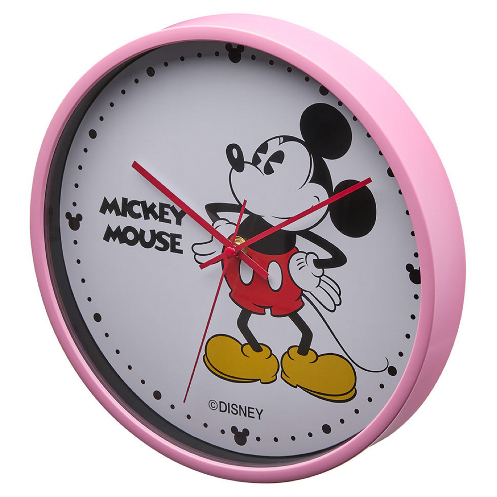 Disney Mickey Mouse Pink 30cm Wall Clock