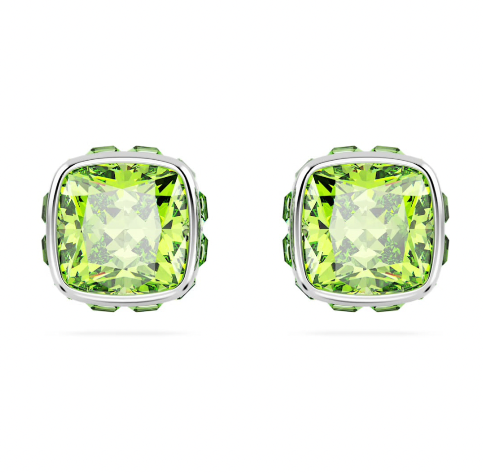 Birthstone: August Green Square - Necklace & Earrings
