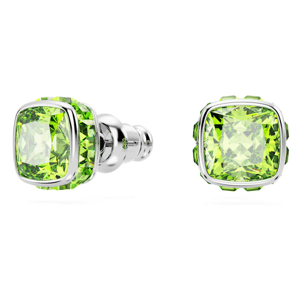 Birthstone: August Green Square - Necklace & Earrings