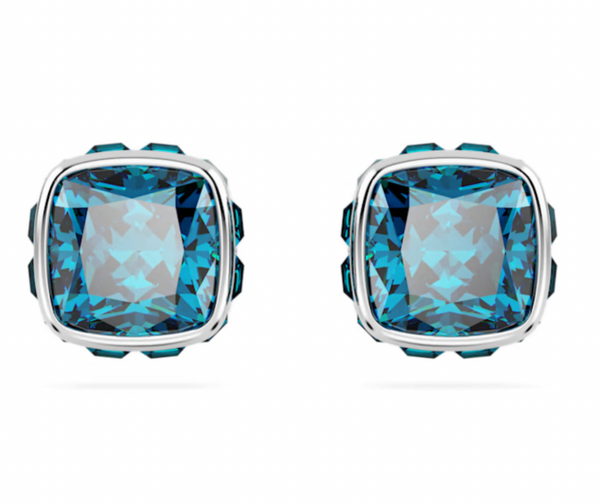 Birthstone: December Blue Square - Necklace & Earrings