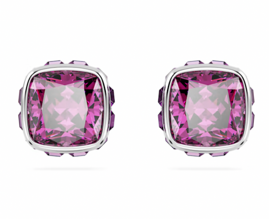 Birthstone: February Purple Square - Necklace & Earring