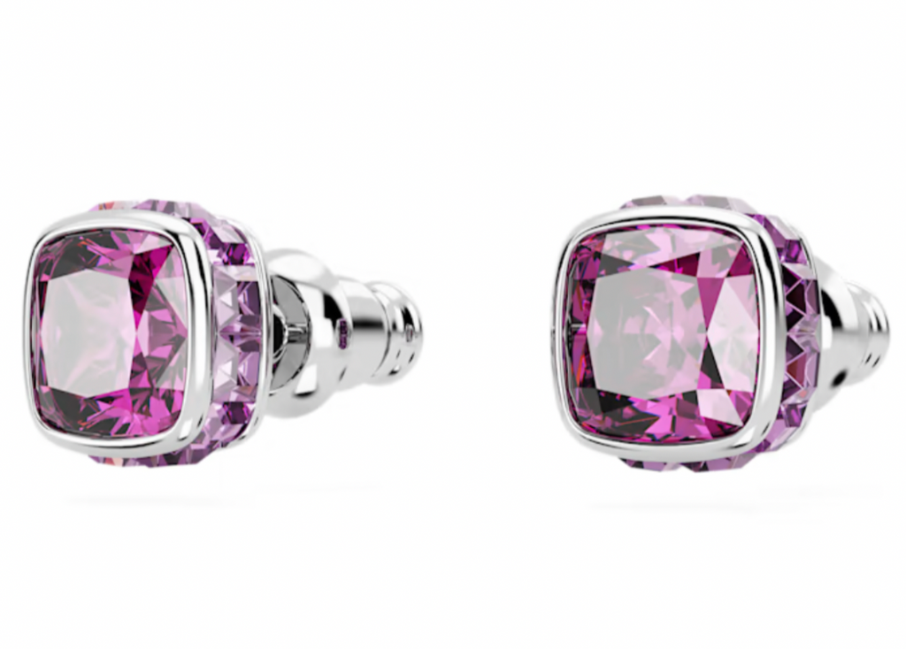 Birthstone: February Purple Square - Necklace & Earring