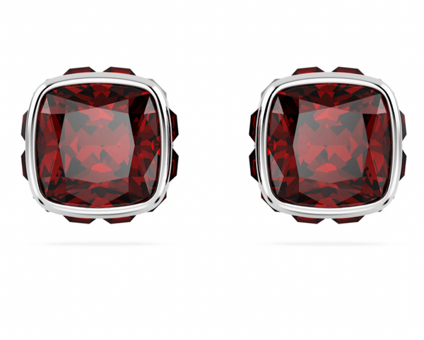 Birthstone: January Red Square - Necklace & Earring