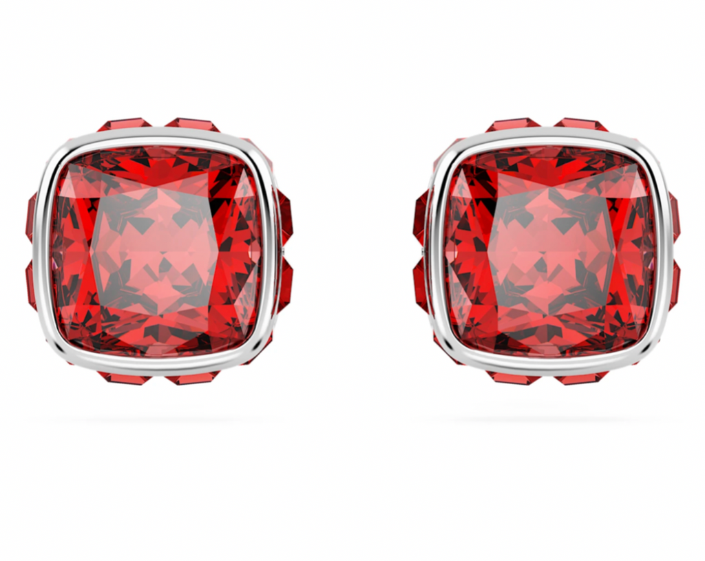 Birthstone: July Red Square - Necklace & Earring