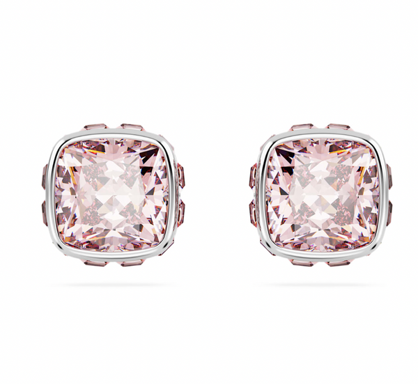 Birthstone: June Pink Square - Necklace & Earring