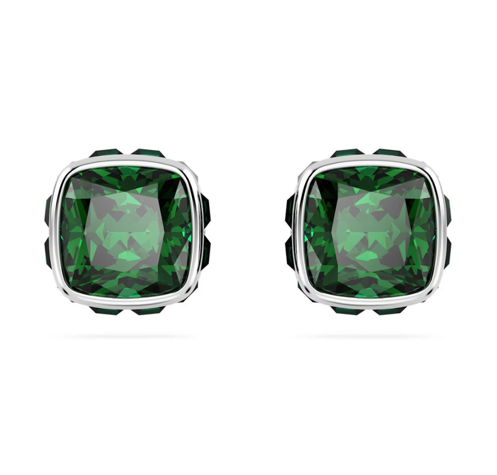 Birthstone May Green Square - Necklace & Earring