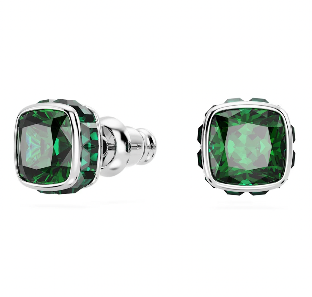 Birthstone May Green Square - Necklace & Earring