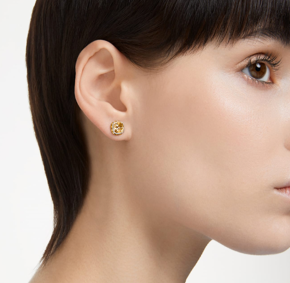 Birthstone: November Yellow Square - Necklace & Earring
