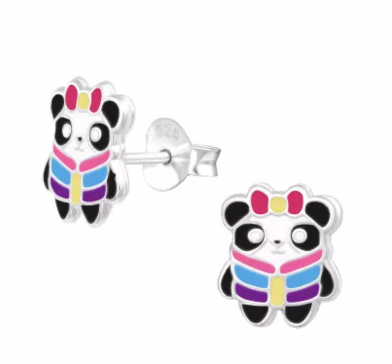 Kids Panda Silver Stud Earrings (Copy)