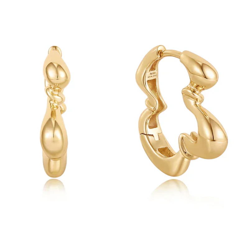 Taking Shape - Twisted Wave Hoop Earring - 2 Colours