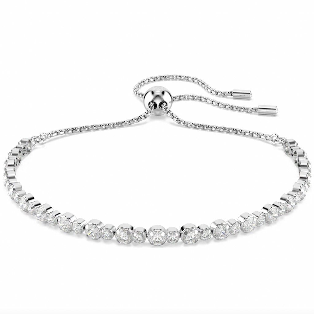 Matrix White Round Cut Tennis Bracelet - 2 Colours