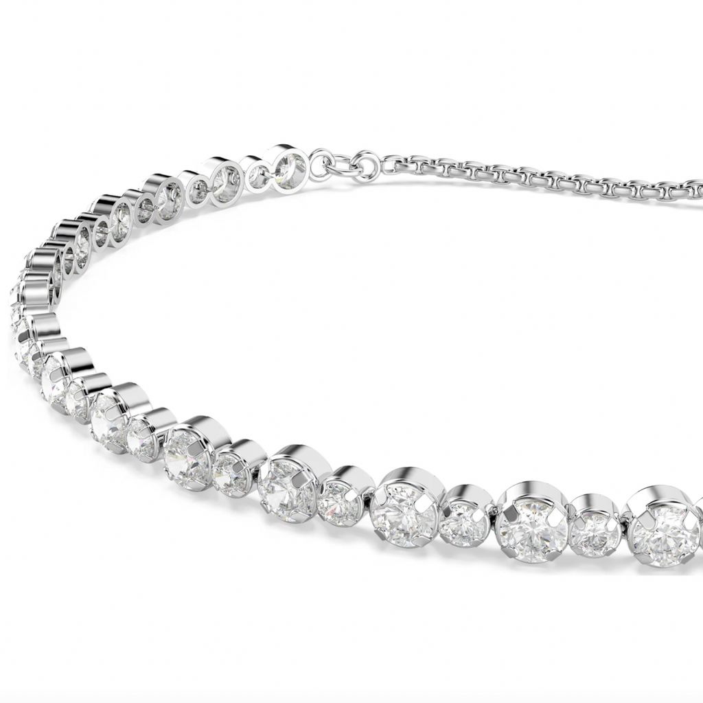 Matrix White Round Cut Tennis Bracelet - 2 Colours