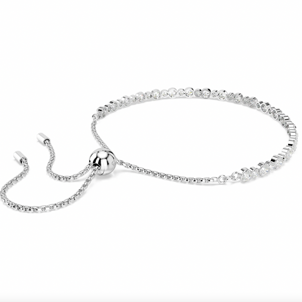 Matrix White Round Cut Tennis Bracelet - 2 Colours