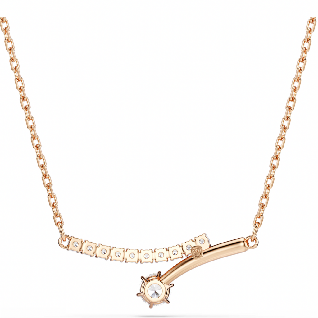 Matrix: White Round Cuts Crystals Necklace - 2 Colour