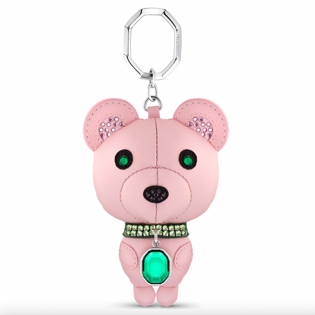 Icons Keyring: Bear Pink, Multicolour, Stainless Steel Bag Charm