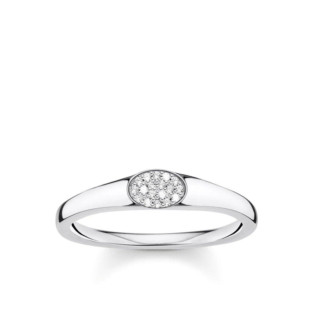 Pave White Stones Ring