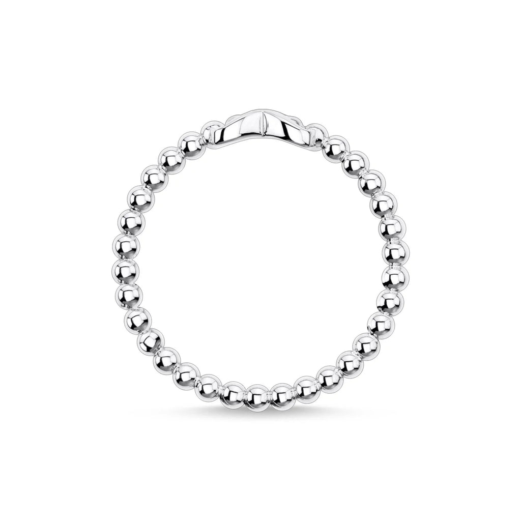 Charming Infinity Bubble Silver Ring