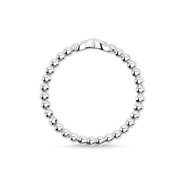Charming Infinity Bubble Silver Ring