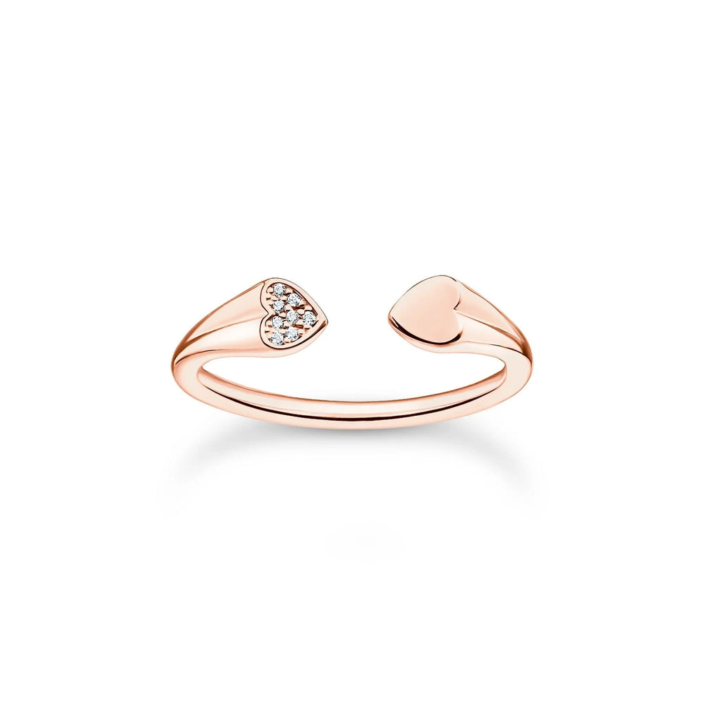 Charming Heart Rosegold Ring