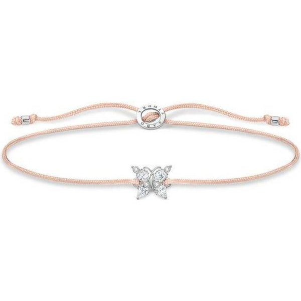 Little Secret: Butterfly with CZ Pink Bracelet