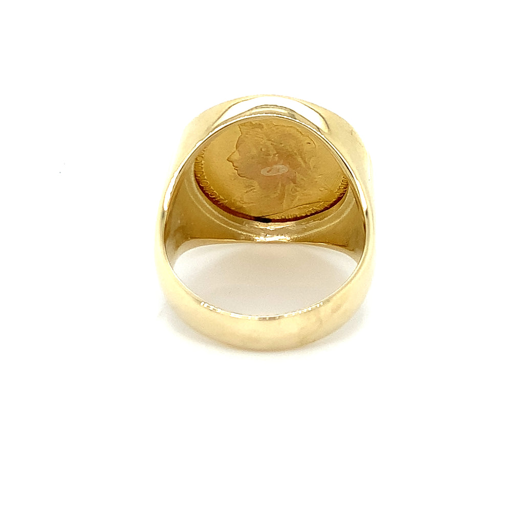1895 Half Sovereign YellowGold Ring