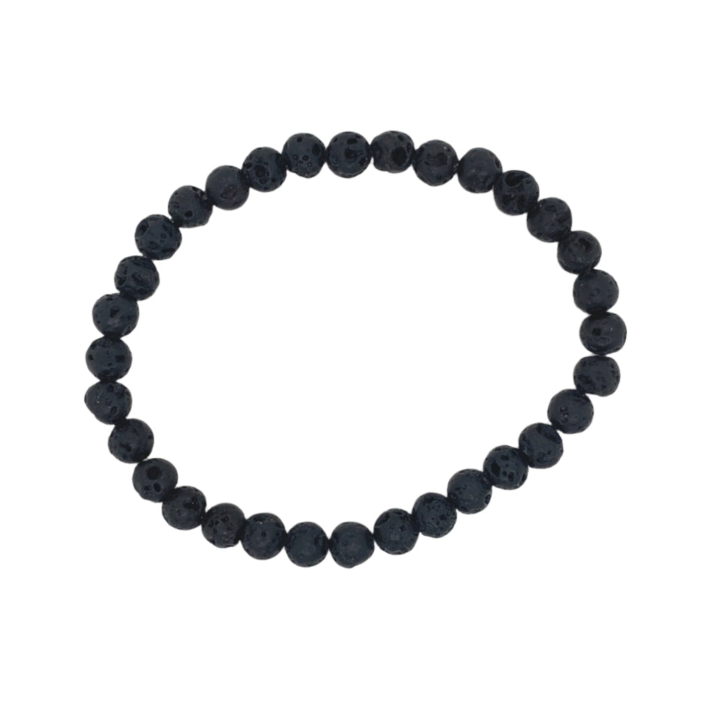 Crystal Bracelet - Black Lava Stone