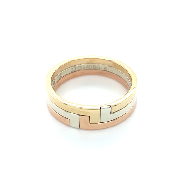 Three Tone Puzzle Ring