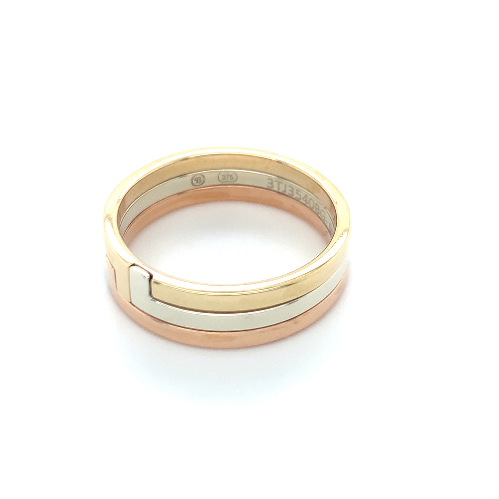 Three Tone Puzzle Ring