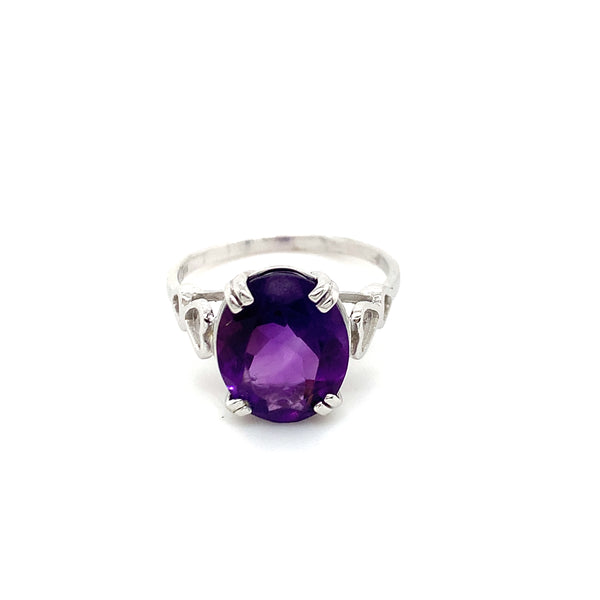 Valentina Amethyst Whitegold Ring
