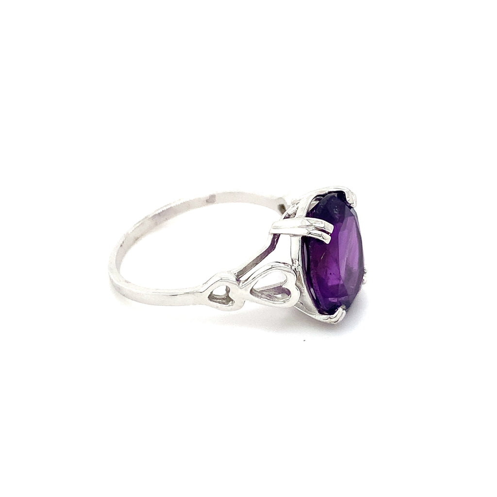 Valentina Amethyst Whitegold Ring