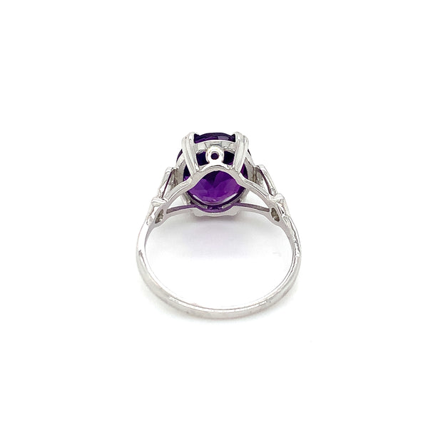 Valentina Amethyst Whitegold Ring